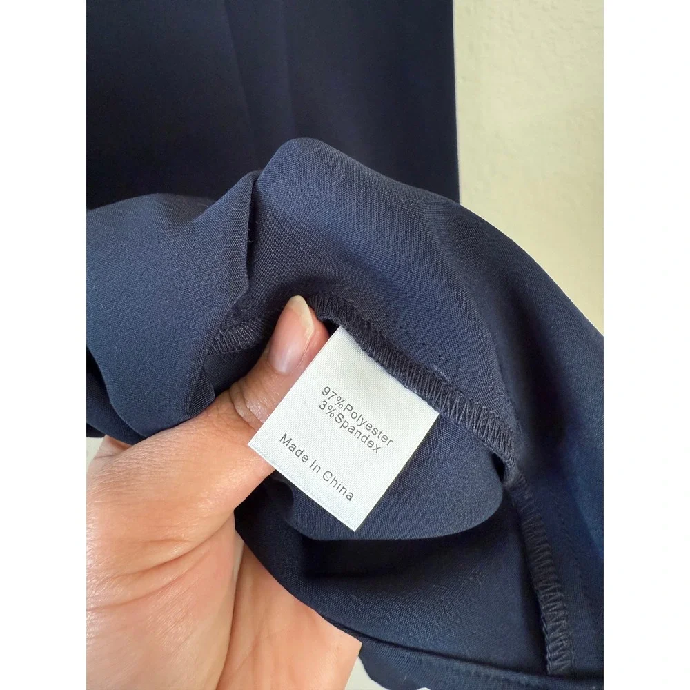 NWT Tuckernuck Women's Navy Blue Blythe Bow Shift Dress Size Extra Small Preppy - Picture 7 of 7